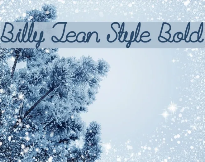Billy Jean Style Bold Example 1