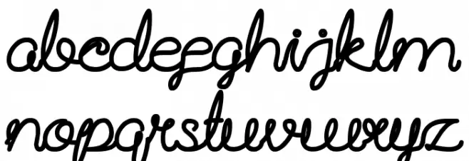 Billy Jean Style Bold Font LOWERCASE