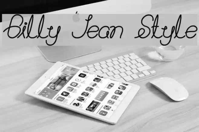 Billy Jean Style Font examples