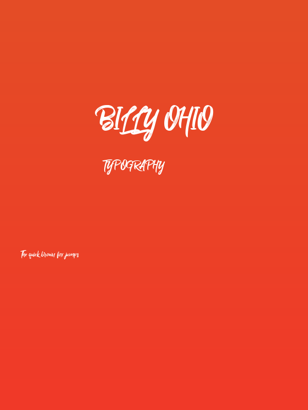 Billy Ohio Poster