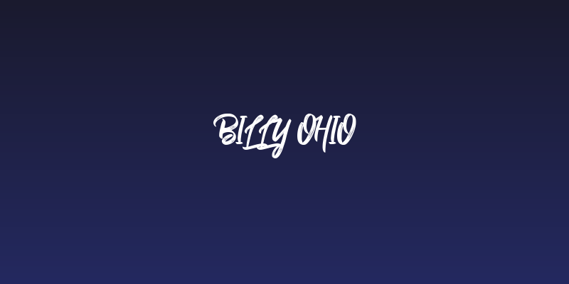 Billy Ohio Social Header