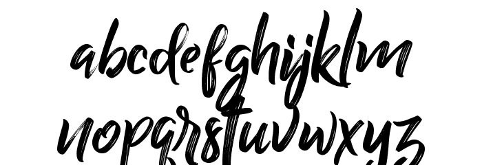 Billy Ohio Font LOWERCASE
