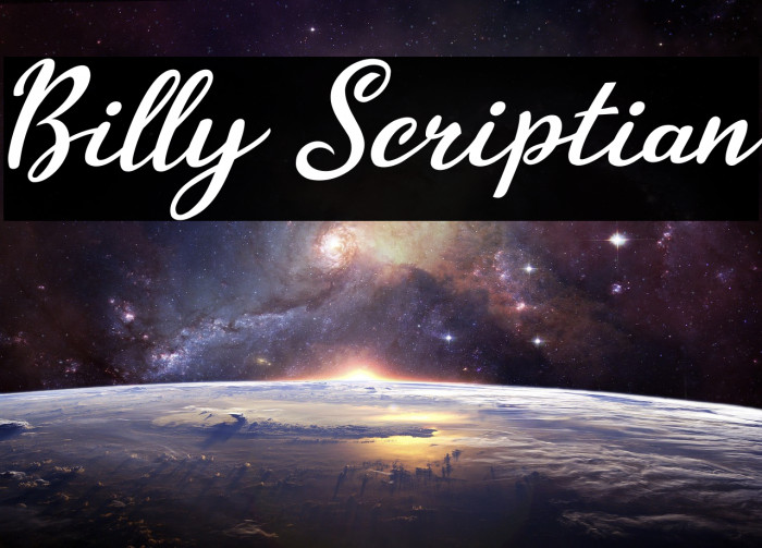 Billy Scriptian Font examples