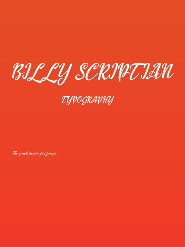 Billy Scriptian Poster