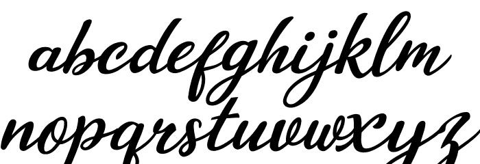 Billy Scriptian Font LOWERCASE