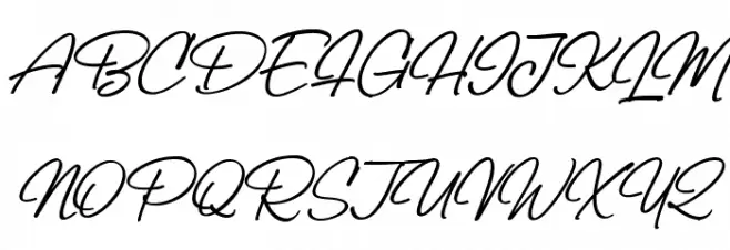 Billy Signature Italic 字体 大写