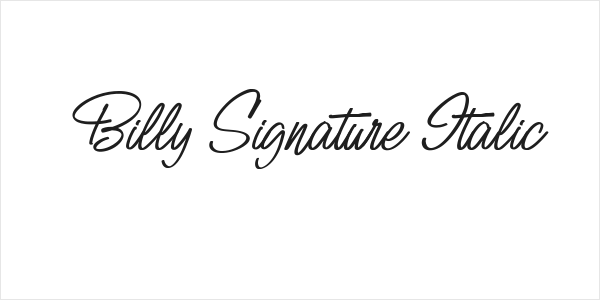 Billy Signature Italic Logo
