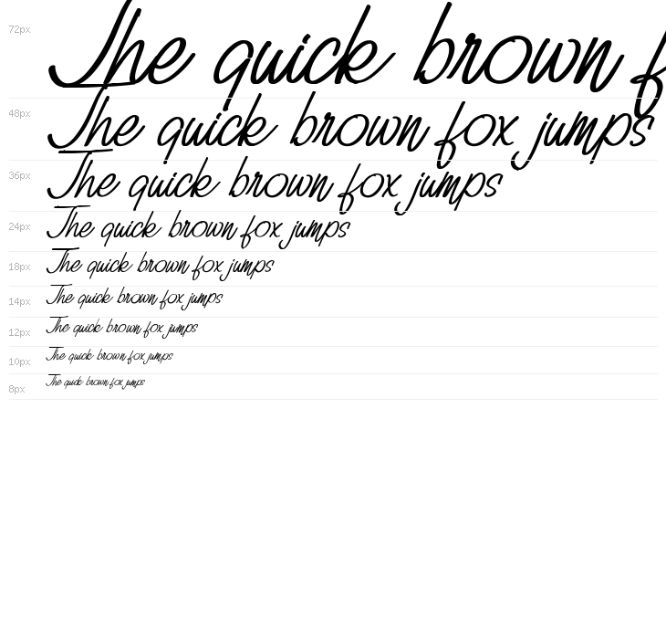 Billy Signature Italic Waterfall