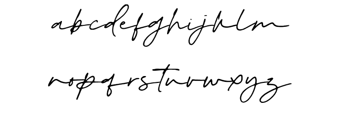 Billy Smith Font LOWERCASE