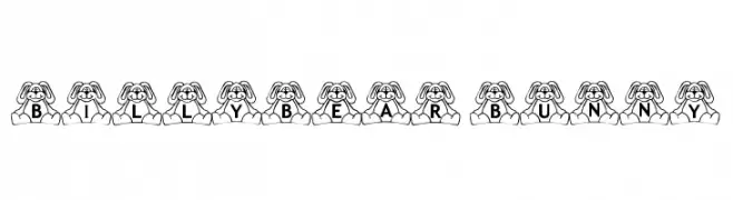 BillyBear Bunny  font caratteri gratis