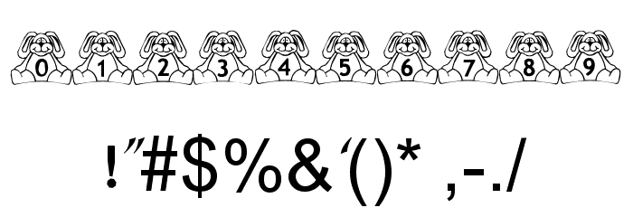 BillyBear Bunny Font OTHER CHARS