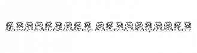 BillyBear EasterFont  フリーフォントのダウンロード