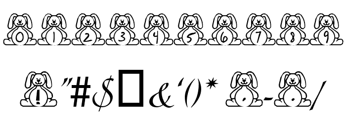 BillyBear EasterFont Font OTHER CHARS