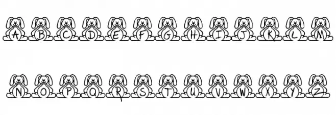 BillyBear EasterFont 字体 大写