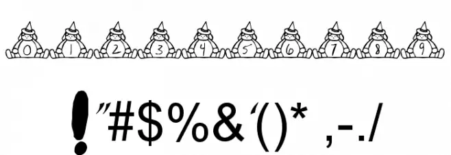 BillyBear Halloween Font Alte caractere