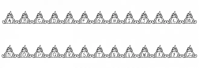 BillyBear Halloween Font UPPERCASE