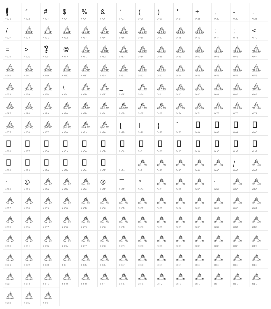 BillyBear Halloween Character Map