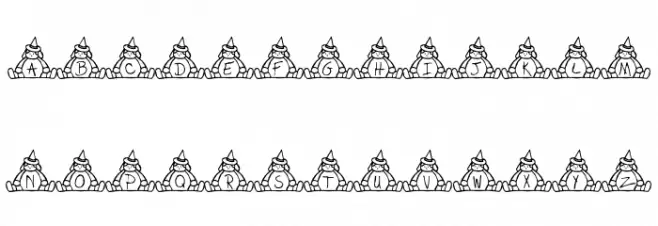 BillyBear Halloween Font Litere mici
