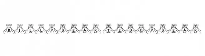 BillyBear TeddyBear  Fuentes Gratis Descargar