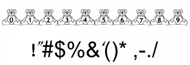 BillyBear TeddyBear Font OTHER CHARS