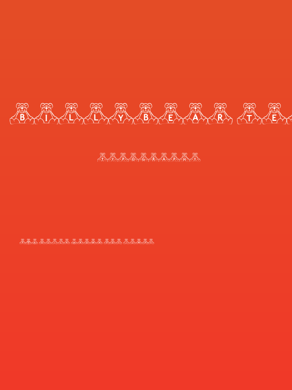 BillyBear TeddyBear Poster