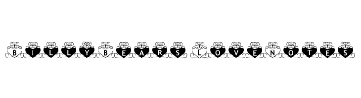BillyBears LoveNotes Font