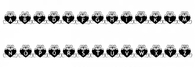 BillyBears LoveNotes Schriftart Kleinbuchstaben