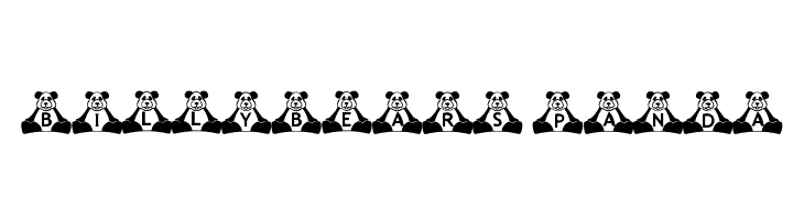 BillyBears Panda  font caratteri gratis