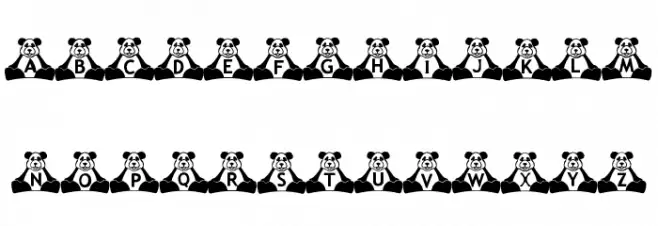 BillyBears Panda 字体 大写