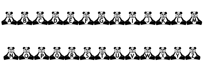 BillyBears Panda Font LOWERCASE