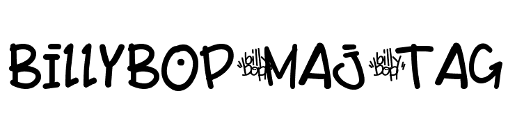 BillyBop_maj_tag Font
