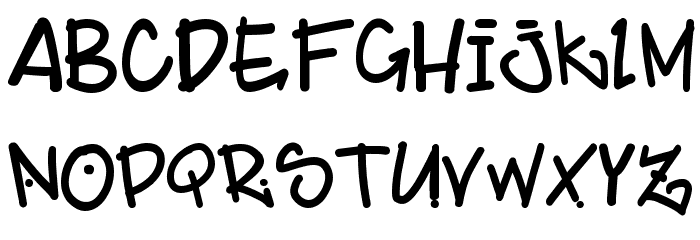 BillyBop_maj_tag Font LOWERCASE