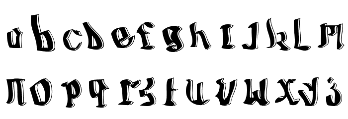 BillyBoy-Regular Font LOWERCASE