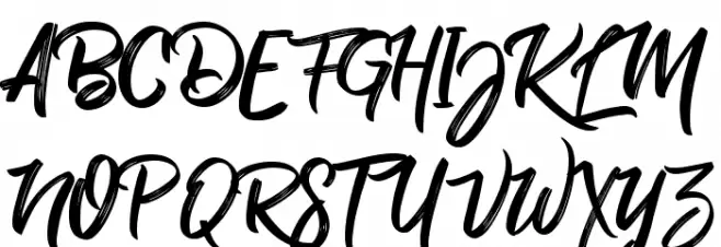 BillyOhio Font UPPERCASE