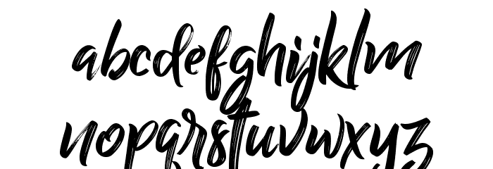 BillyOhio Font LOWERCASE