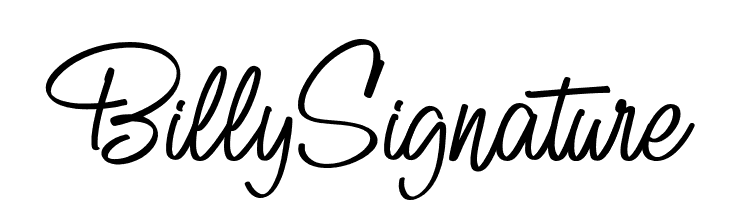 BillySignature  नि: शुल्क फ़ॉन्ट्स डाउनलोड