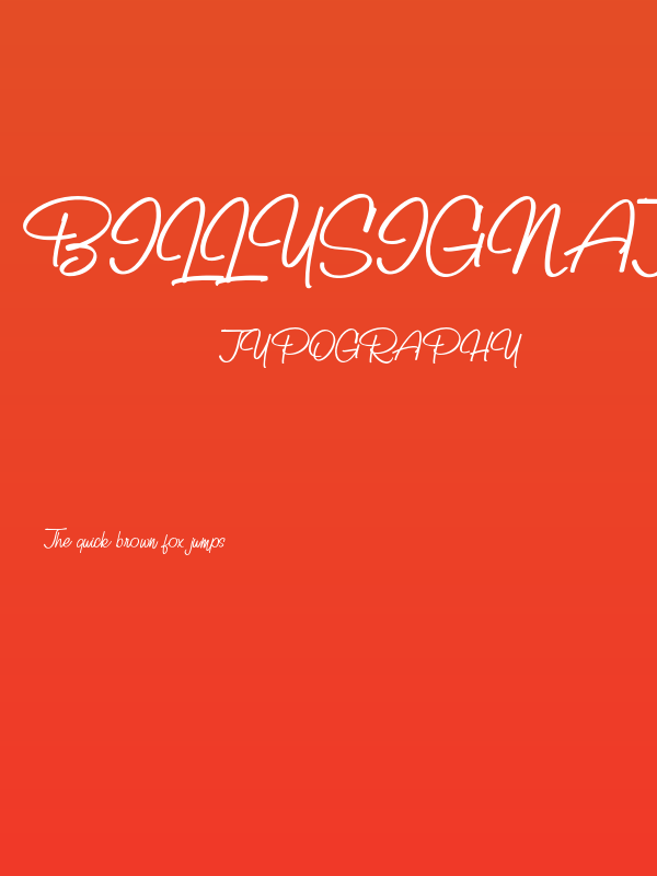 BillySignature Poster