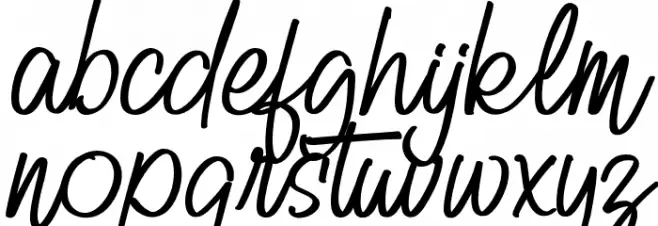 BillySignature Caratteri MINUSCOLO