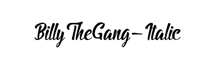 BillyTheGang-Italic  नि: शुल्क फ़ॉन्ट्स डाउनलोड