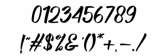 BillyTheGang-Italic Font OTHER CHARS