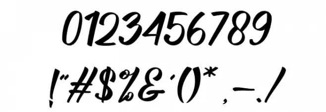 BillyTheGang-Italic Font OTHER CHARS