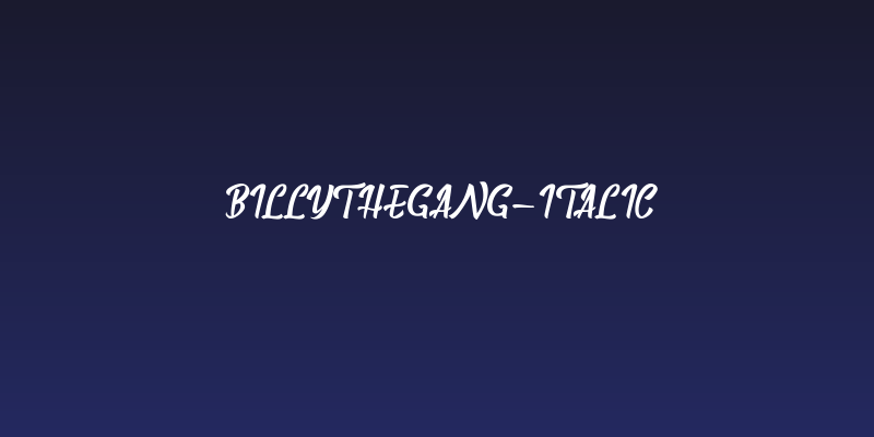 BillyTheGang-Italic Social Header