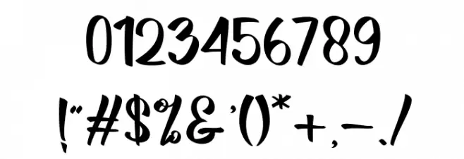 BillyTheGang Font OTHER CHARS