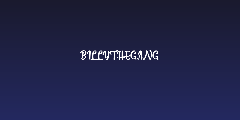 BillyTheGang Social Header