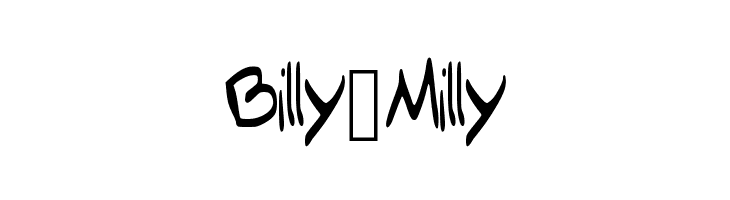 Billy_Milly  नि: शुल्क फ़ॉन्ट्स डाउनलोड