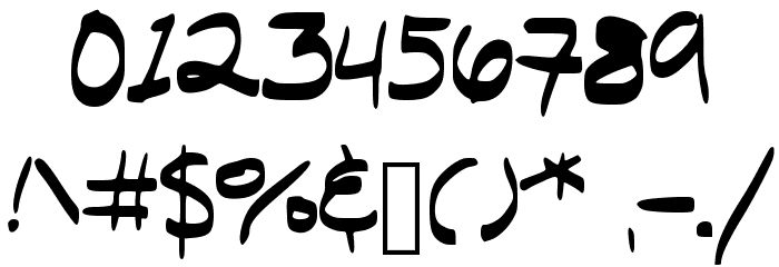 Billy_Milly Font OTHER CHARS