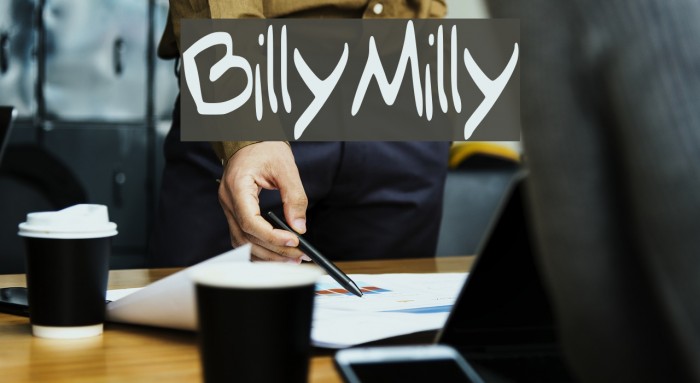 Billy_Milly Font examples