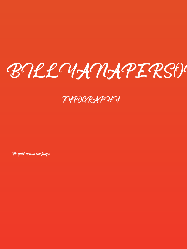 BillyanaPersonalUseOnly Poster