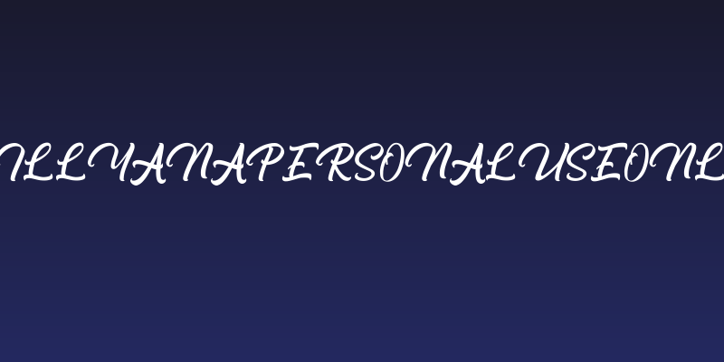 BillyanaPersonalUseOnly Social Header