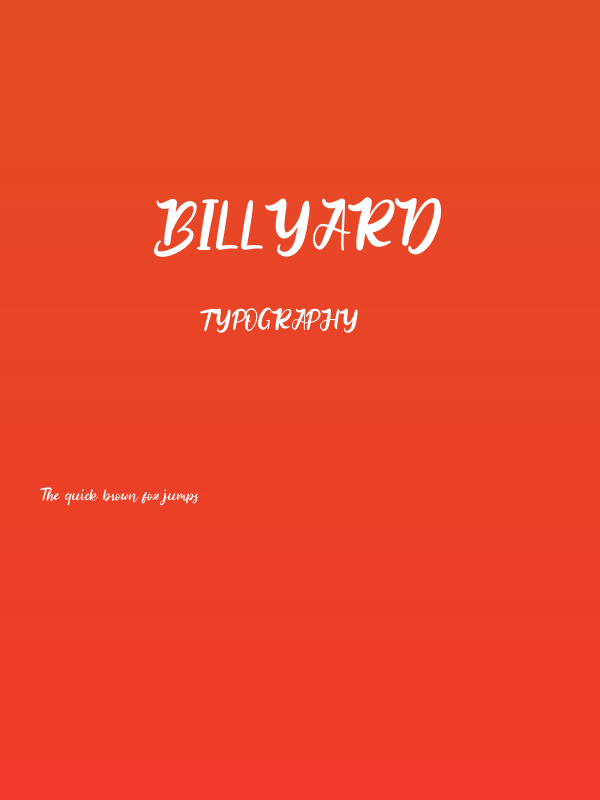 Billyard Poster
